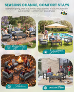 SERWALL HDPE Outdoor Loveseat Couch - Image 7