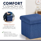 Ornavo Home Small Storage Ottoman, - Image 6