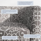 BELLEZE Accent Barrel Chair Set of 2, Linen Round Chair Club Tub Sofa Corner - Image 5