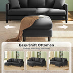 Welzona 83" Couches for Living Room, Teddy Sofa Couch - Image 2