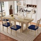 Smiry Waterproof Seat Covers for Dining Room Chairs Set of 8, Stretch Jacquard - Image 8