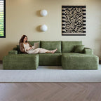 108" Sectional Couches for Living Room Cloud Couch Sofa - Image 5