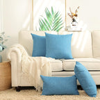 Stellhome Pack of 2 Linen Throw Pillow Covers Solid Fall Decorative Cushion - Image 4