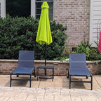 PURPLE LEAF Patio Chaise Lounge Set 2 Pieces Textilene Pool Lounge Chairs - Image 3