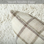 Stellhome Pack of 2 Fall Linen Buffalo Check Decorative Throw Pillow Covers - Image 3