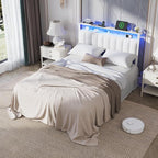 Furnulem White Full Size Bed Frame - Image 5