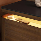 POVISON Fully Assembled 79" Mid-Century Modern TV Stand - Image 5