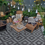 SAND MINE Waterproof Outdoor Rug 5x8 ft, Plastic Reversible Rug, Modern Area Rug - Image 6