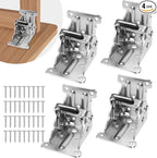 4 Pack Folding Brackets, Self-Lock Hinge by Spiglamm