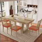 Smiry Waterproof Seat Covers for Dining Room Chairs Set of 8, Stretch Jacquard - Image 8
