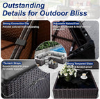9 Pieces Patio Furniture Set - Image 6