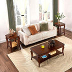 Rectangle Coffee Table for Living Room, Solid Wood Coffee Table - Image 4