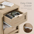 OAKHAM HOME Nightstand Set of 2 Farmhouse Bedside Tables - Image 4