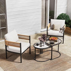 Grand patio 4-Piece Outdoor Conversation Set by GrandPatio