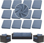 Outdoor Cushion Covers Set, Replacement by SUKAIKEQA