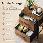 WLIVE Night Stand, Small Dresser - Image 4