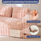 MAXYOYO Loveseat Sofa for Living Room, Small Sofa Couch Tufted Boneless Couch - Image 6