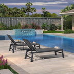 PURPLE LEAF Outdoor Chaise Lounge Set of 2 Aluminum Patio Lounge Chair - Image 9