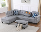 Wakefit Sectional Sofa Couch, Modern 4-Seaters Living Room Furniture Sets by Wakefit