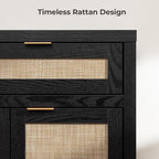 SICOTAS Rattan Sideboard Buffet Cabinet - Image 6