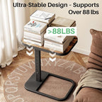 Kitstorack TV Tray Table, Adjustable Height & Flip-Top & Rounded Metal Corners - Image 8