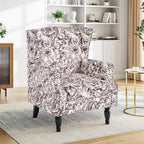 Pia Ricco High Back Floral Accent Chair by PiaRicco