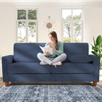 Kidirect 70in Corduroy Couch, Sofa No Tool Assembly, Comfy Couches by Kidirect
