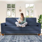 Kidirect 70in L Shaped Couch, Modular Sofa No Tool Assembly, Comfy Sectional - Image 2