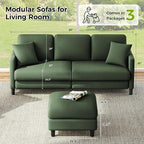 Welzona 83" Couches for Living Room, Teddy Sofa Couch - Image 3