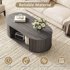 Coffee Table and TV Stand Set of 2, 76.4'' Modern TV Console, Entertainment - Image 8