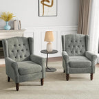 Mid-Century Modern Wingback Accent Chair - Image 5