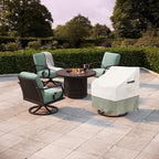 Outdoor Swivel Rocker Chair Cover 2 Pack, Patio Swivel Chair Covers - Image 6