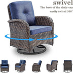 Belord Small Conversation Sets Patio Funiture - Image 4
