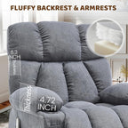 Massage Rocking Recliner Chair, Ergonomic Recliners Sofa - Image 4