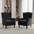Mid-Century Modern 2-Piece Wingback Chair Set by PiaRicco