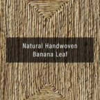 Crosley Furniture Marella Handwoven Banana Leaf Console Table, Rattan Sofa - Image 6