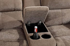Betsy Furniture Modern Fabric Recliner Sofa Set, Loveseat w/Console, Recliner - Image 6