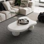 40” Cloud Coffee Table with 3 Ball Legs, Modern Irregular Center Table - Image 6