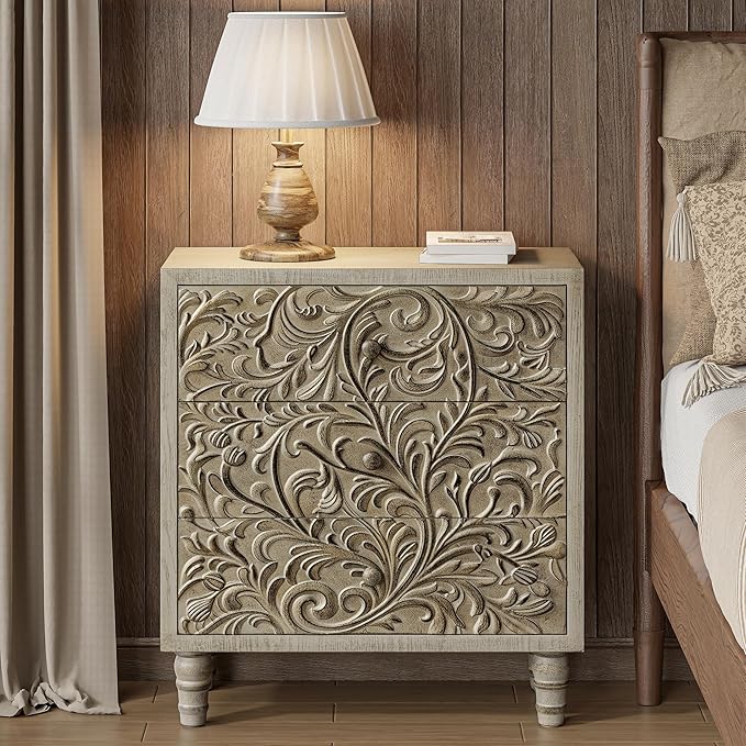 3 Drawer Farmhouse Dresser X 2P - Image 2