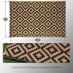 SAND MINE Reversible Mats, Plastic Straw Rug, Modern Area Rug, Large Floor Mat - Image 2